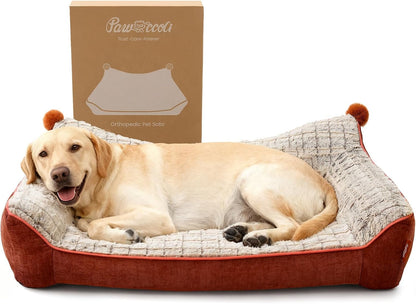 Orthopedic Dog Couch for Medium & Large Dogs, Waterproof Sofa Beds (43''×32''×8'')1