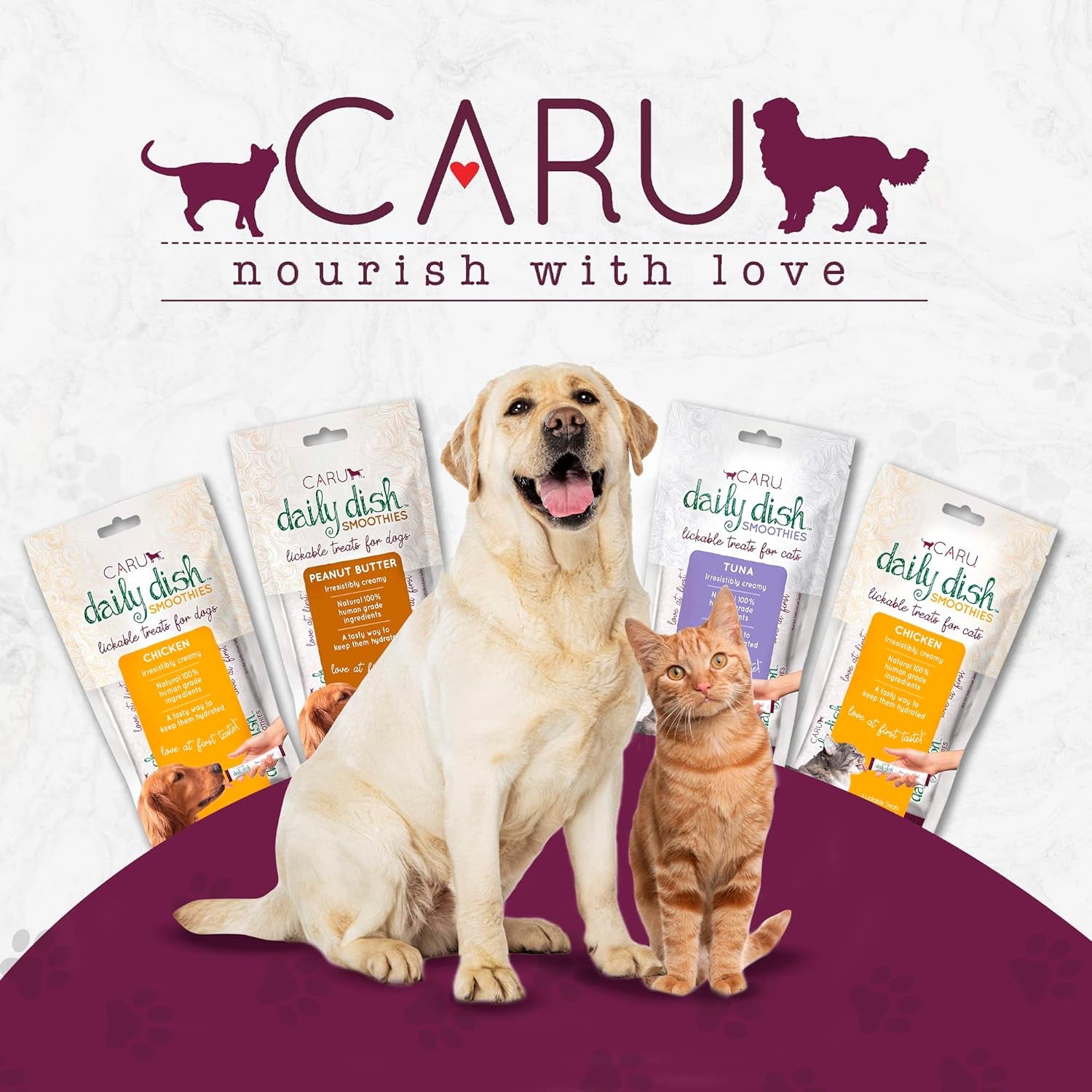 caru-daily-dish-tuna-flavored-cat-smoothies-0-5oz-tubes-4-pack