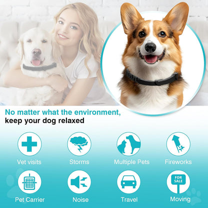 Calming Collar for Dogs 6 Packs Dog Calming Pheromones Collar Separation Anxiety and Stress Relief anti Anxiety 60 Days Calm Pheromone Collars for Small Medium Large Dogs 25 Inch Adjustable Waterproof3