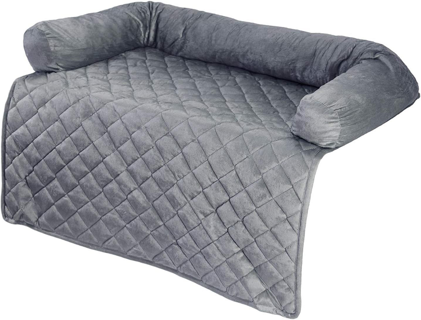 couch-cover-for-dogs-35x35-pet-furniture-protector-with-memory-foam-neck-bolster-quilted-fabric-and-water-resistant-base-layer-by-petmaker-gray