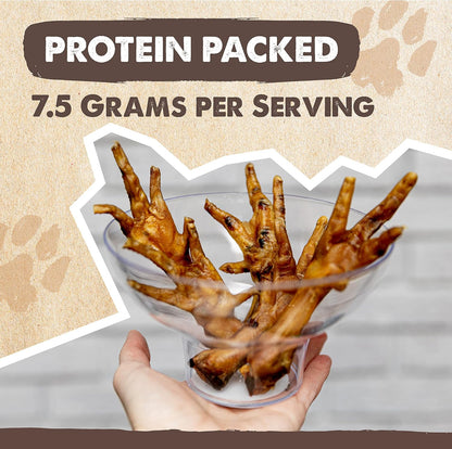 Mighty Paw Naturals Chicken Feet Dog Treats, Single Ingredient, 30 Pack | High Protein, Glucosamine & Chondroitin, Supports Joint Health, for Puppies, Slow-Dried, Grain-Free, Low Odor4