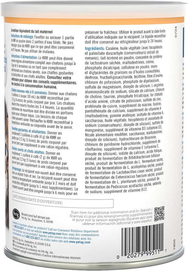 Pet-Ag KMR Kitten Milk Replacer Powder - 12 Oz - Powdered Kitten Formula with Prebiotics, Probiotics & Vitamins for Kittens Newborn to Six Weeks Old - Easy to Digest8