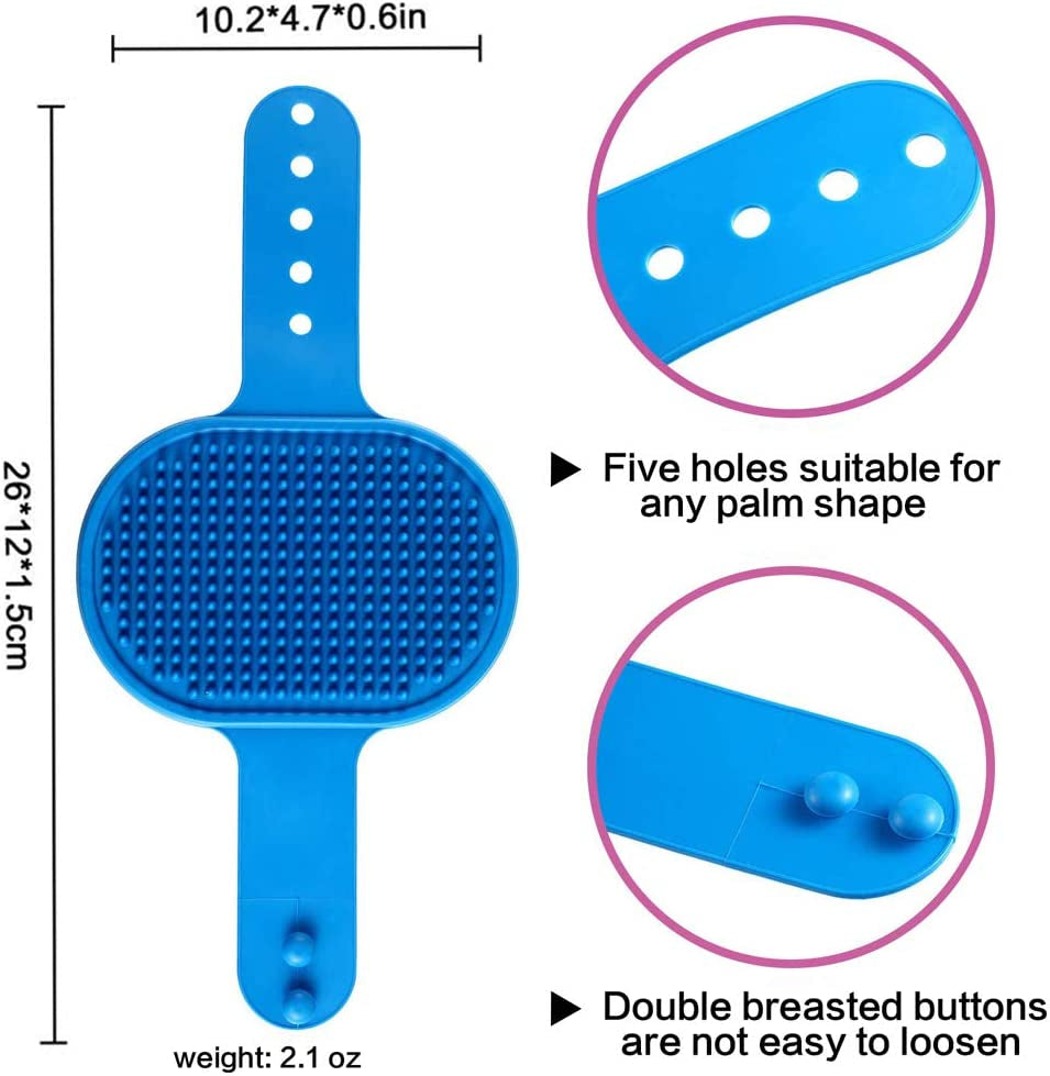 dog-bath-brush-pet-bath-comb-brush-soothing-massage-rubber-comb-2pcs-with-adjustable-ring-handle-for-long-short-haired-dogs-and-cats-blue-rose