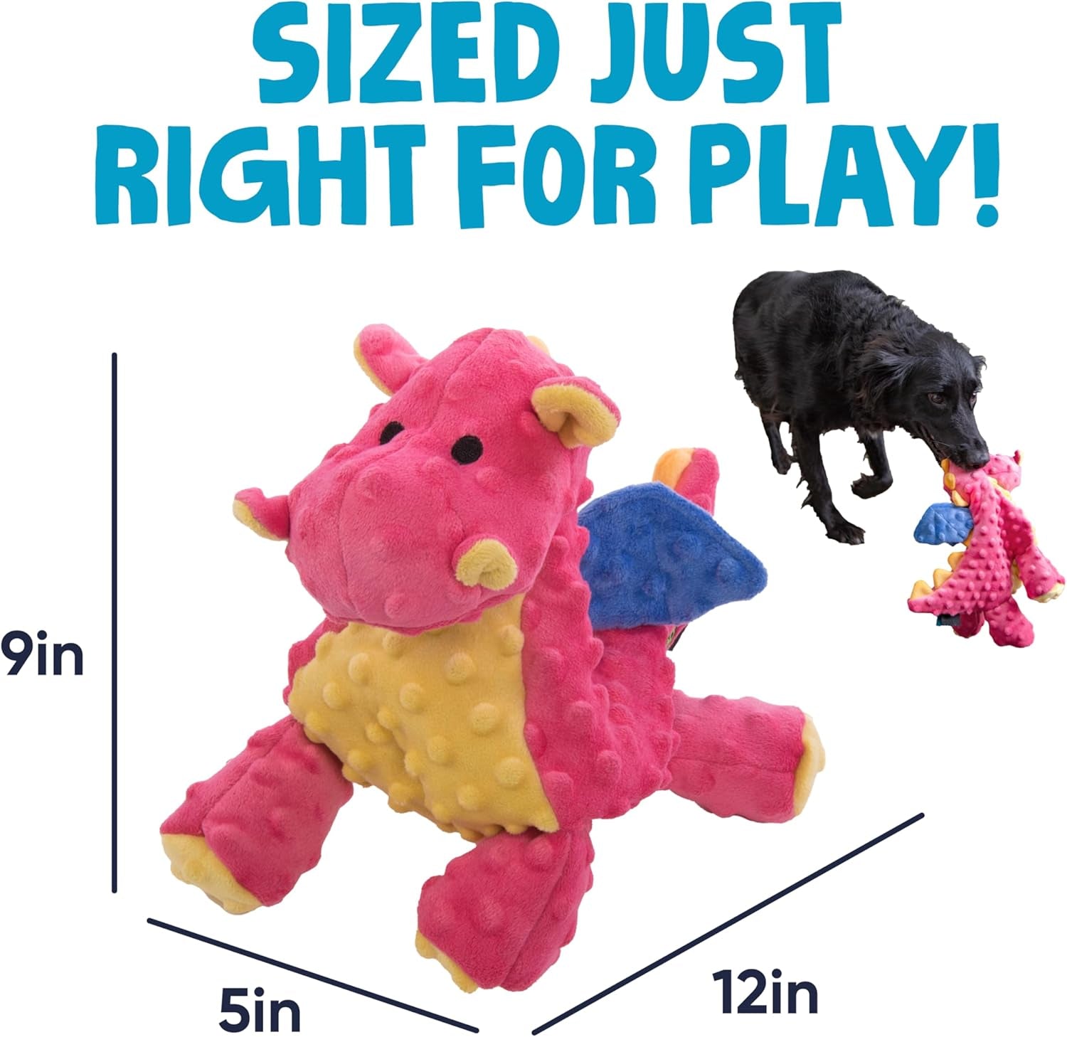 godog-bubble-plush-dragons-squeaky-dog-toy-chew-guard-technology-coral-large