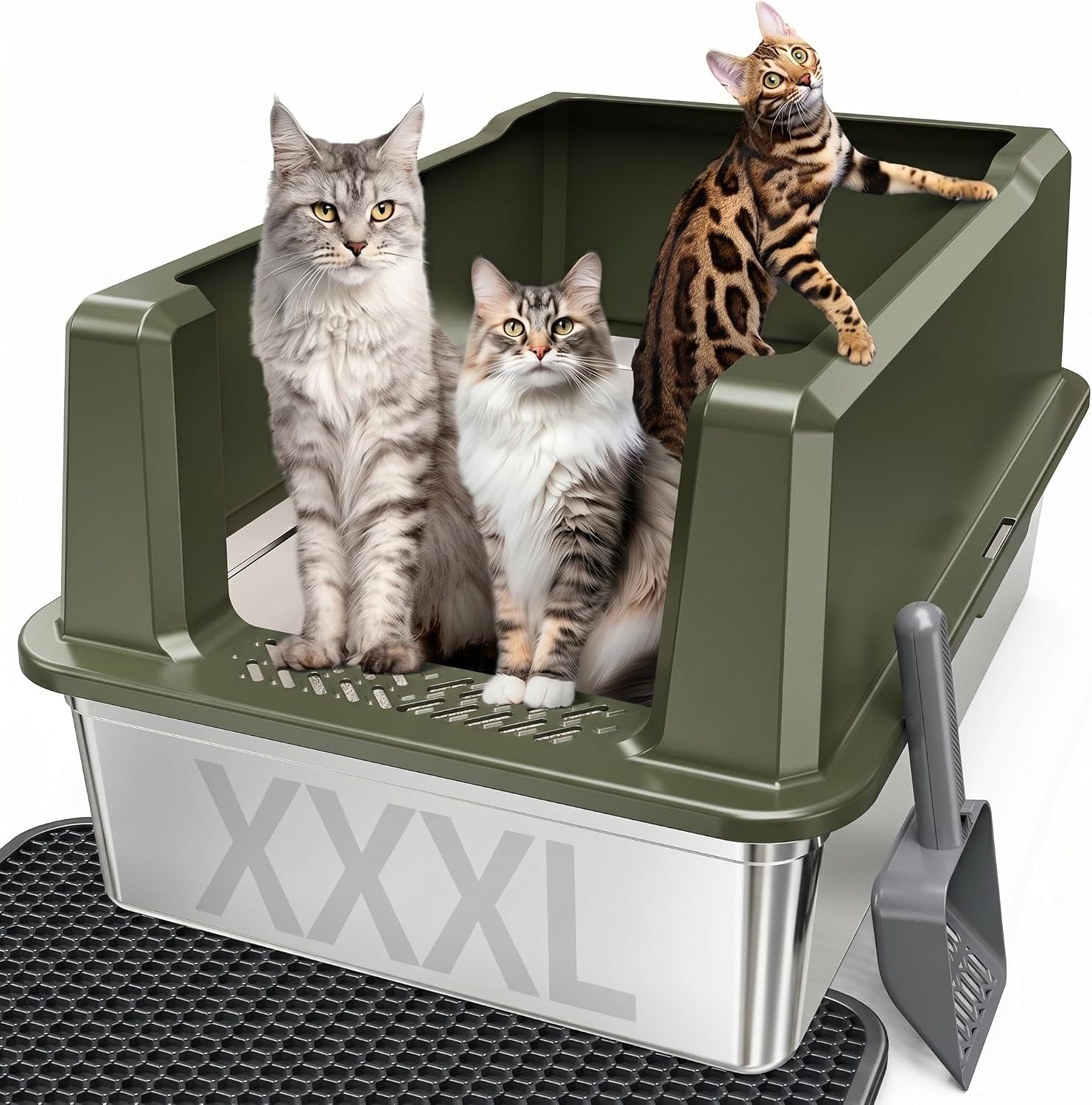 extra-large-xxl-stainless-steel-cat-litter-box-with-lid-26-l-x-18-w-x-12-h-metal-litter-box-with-hight-sides-for-big-cats-multiple-cats-never-absorbs-odors-anti-urine-leakage-easy-cleaning