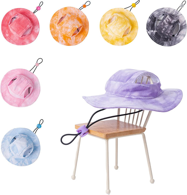 Pet Hat with Ear Holes Sunscreen Baseball Cap Suitable for Small and Medium-Sized Dogs Outdoor Climbing Hat in Summer Pet Products (Pink, Large)3