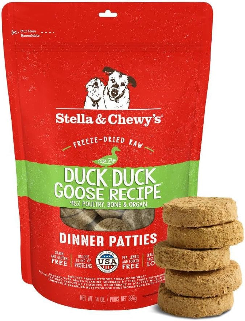 stella-chewys-freeze-dried-raw-dinner-patties-beef-recipe-high-protein-grain-free-puppy-dog-food-perfect-for-picky-eaters-25-oz