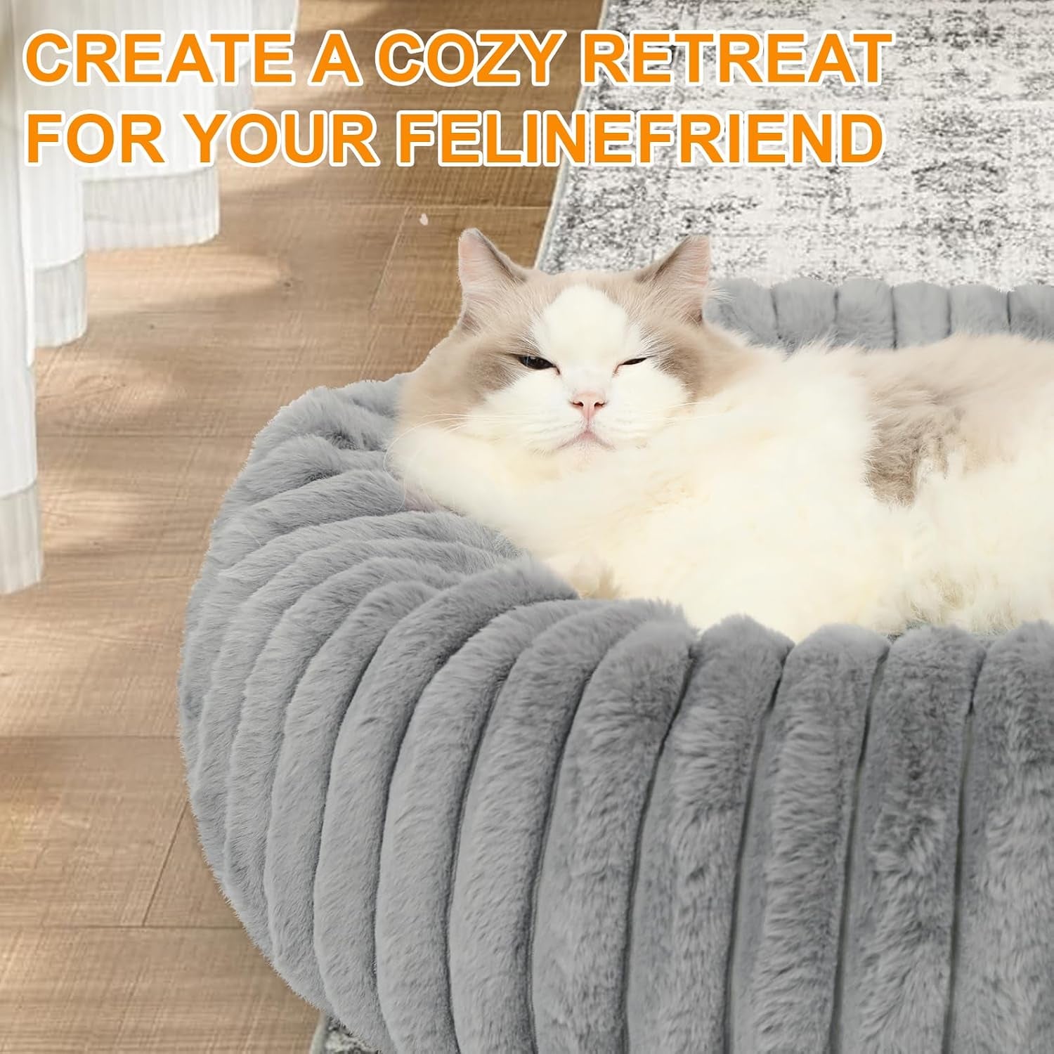washable-small-cat-dog-bed-puppy-bed-cat-beds-for-indoor-catsgrey-s-calming-anti-anxiety-round-donut-dog-bed-cute-fluffy-puppy-dogs-beds-for-small-dogs-anti-slip-comfort-pet-bed