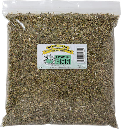 From the Field Gamma Blend – Catnip Leaf and Flower, Silver Vine & Valerian Root Mix | Fresh Usa-Grown Organic Catnip for Cats | Potent | Resealable Tub 2 OZ4