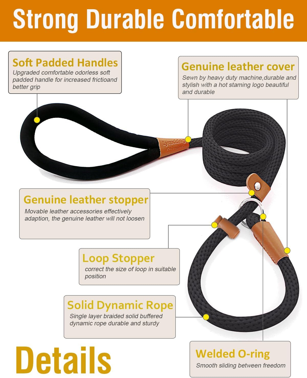 lynxking-dog-leash-slip-lead-5-6-8-ft-dog-training-leash-strong-heavy-duty-rope-no-pull-training-lead-leashes-for-dogs