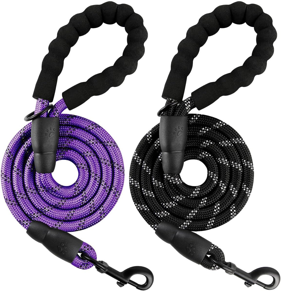 barkbay-dog-leashes-for-large-dogs-heavy-duty-dog-leash-4-5-6-ft-with-comfortable-padded-handle-and-highly-reflective-threads-for-medium-large-dogs-walking-training-running-5ft-1-2-pink