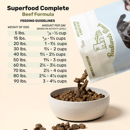 BADLANDS RANCH by Katherine Heigl – Superfood Complete Air-Dried Beef Dog Food – High Protein with Superfoods for Daily Wellness & Consistent Nutrition – 24 Oz2