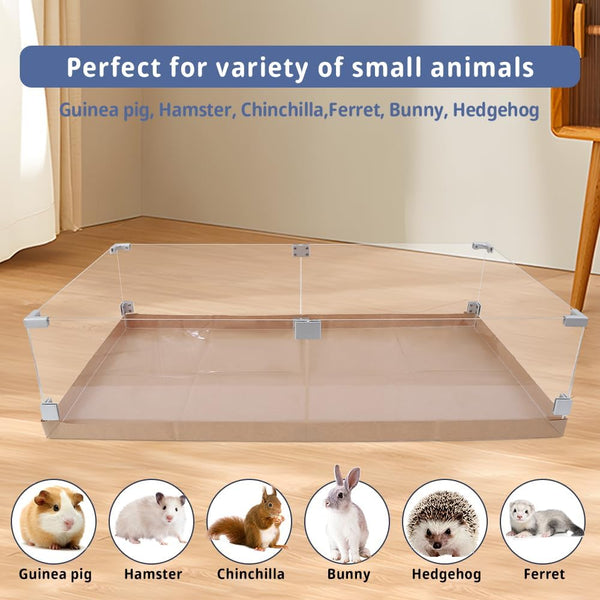Disposable Guinea Pig Cage Liners, 48" X24 Large Liner Bag for Guinea Pig Cage Bottom, Water-Resistant Kraft Paper (4Pack)4