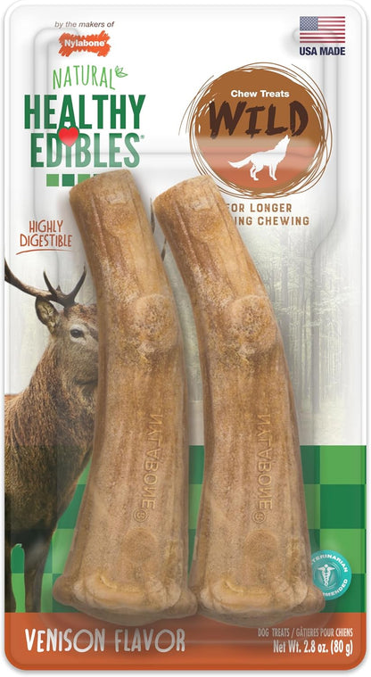 Nylabone Healthy Edibles Wild Dog Treats, Bison Flavor, Large | Natural Dog Chew Bones, Made in USA, Highly Digestible Dog Chews, Long Lasting Chews for Large Dogs up to 50 Lbs14