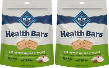 Blue Buffalo Mini Health Bars Apples & Yogurt Crunchy Dog Biscuits, Bite-Sized for Training, Oven-Baked with Real Apples & Natural Ingredients, Healthy Dog Treats, 16 Oz.11