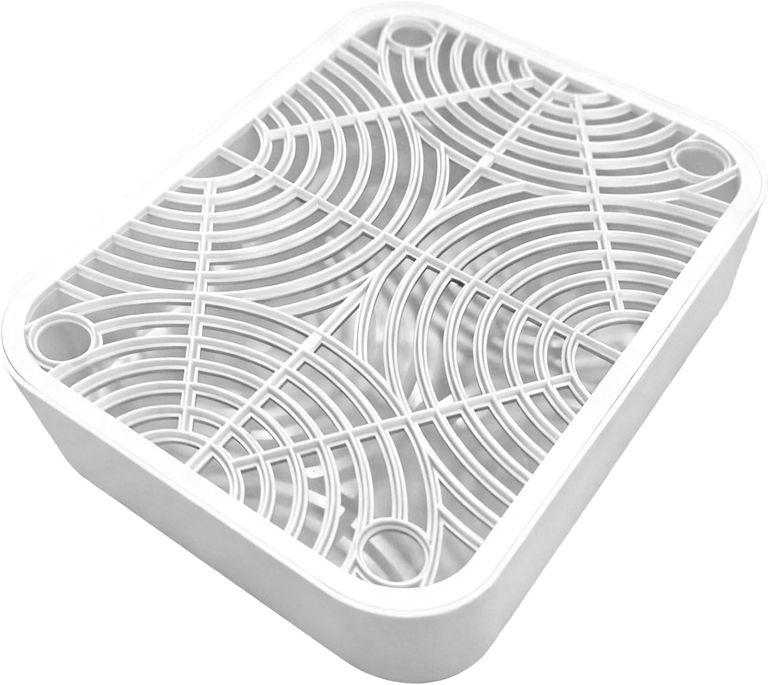2-in-cat-litter-box-ramp-with-filter-11-8-x-9-8-in-prevents-litter-dispersion-cleans-paws-white