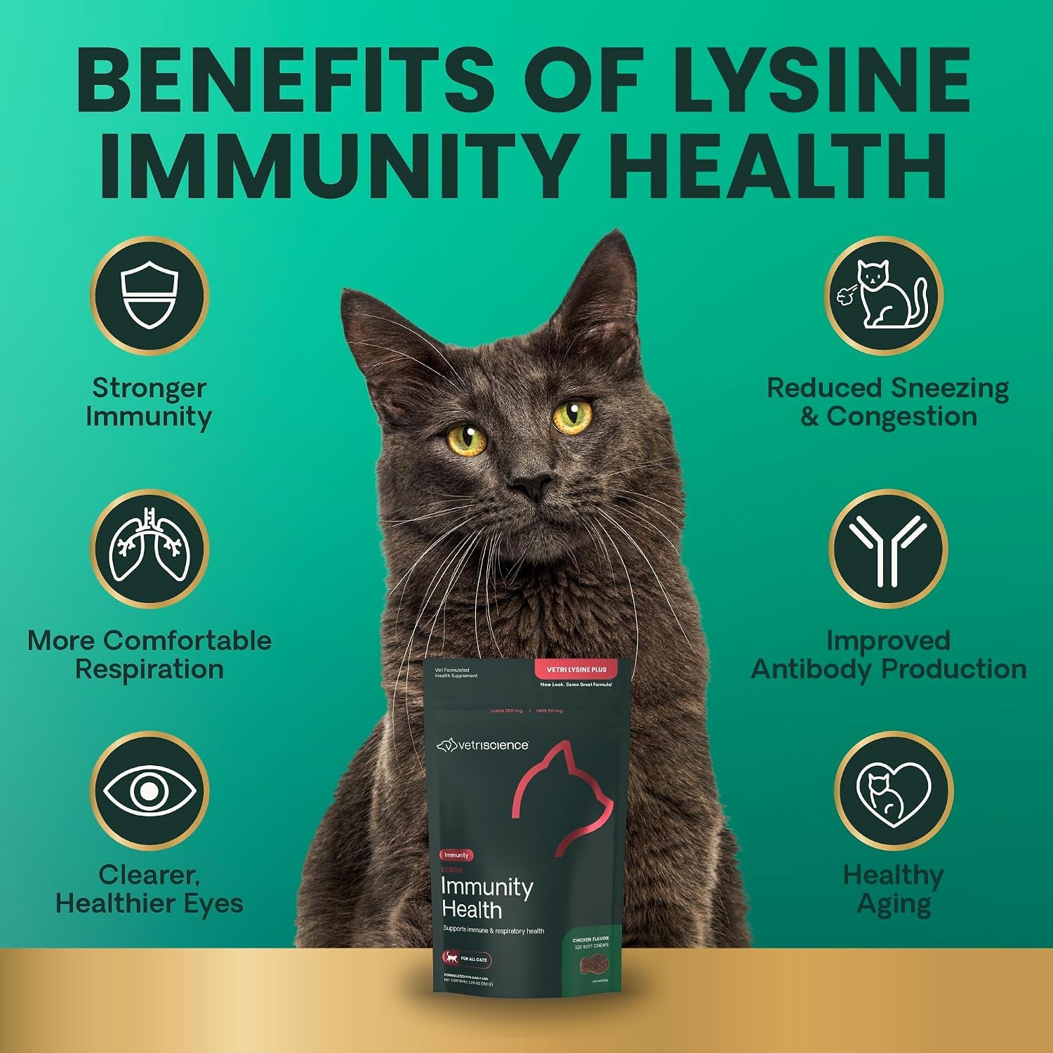 vetriscience-lysine-immunity-health-chews-250-mg-lysine-plus-immune-supplement-for-cats-and-kittens-with-allergies-sneezing-runny-nose-and-watery-eyes-chicken-120-count