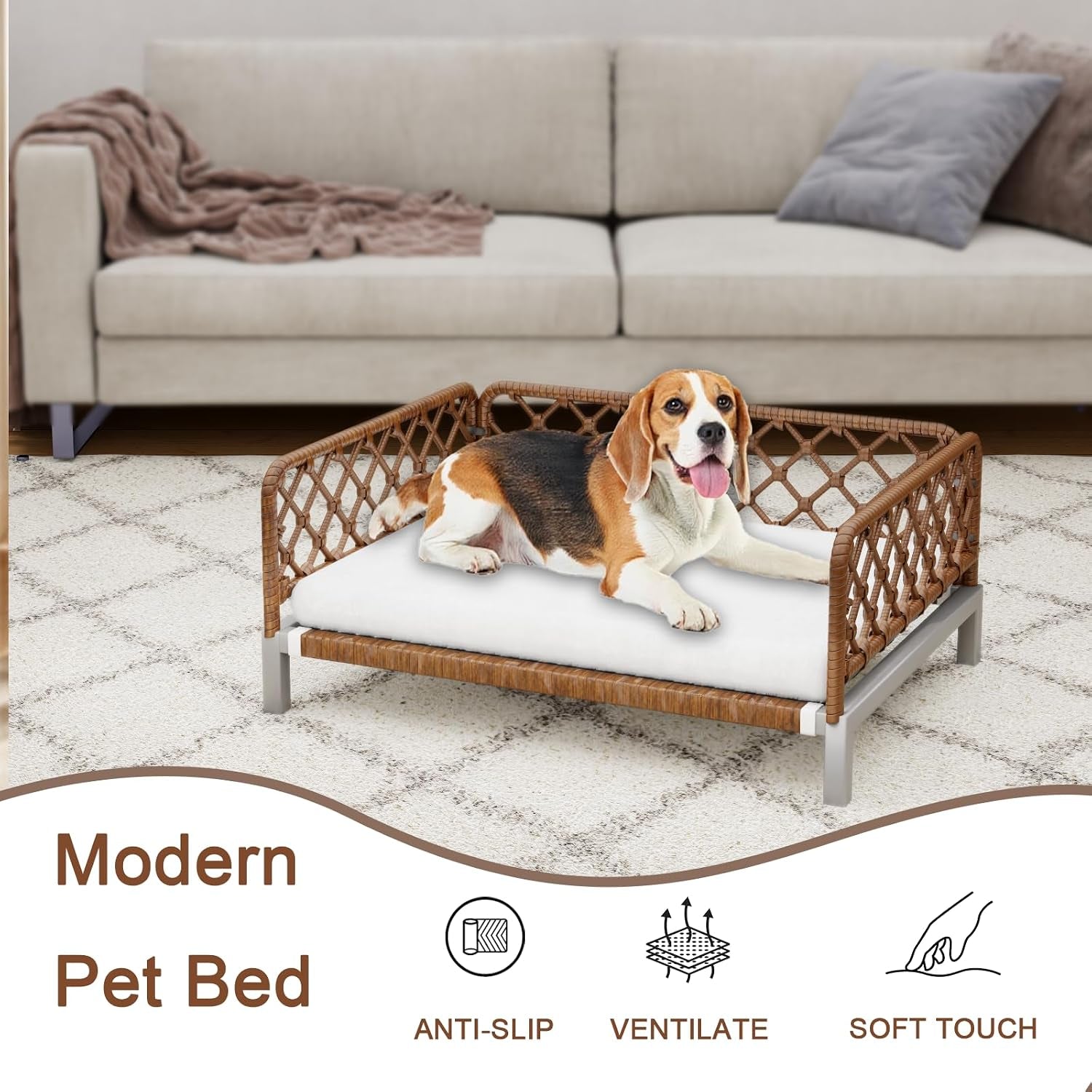small-dog-bed-waterproof-elevated-dog-couch-with-washable-removable-white-cushion-boho-rattan-dark-brown-wicker-orthopedic-pet-sofa-for-outdoor-indoor
