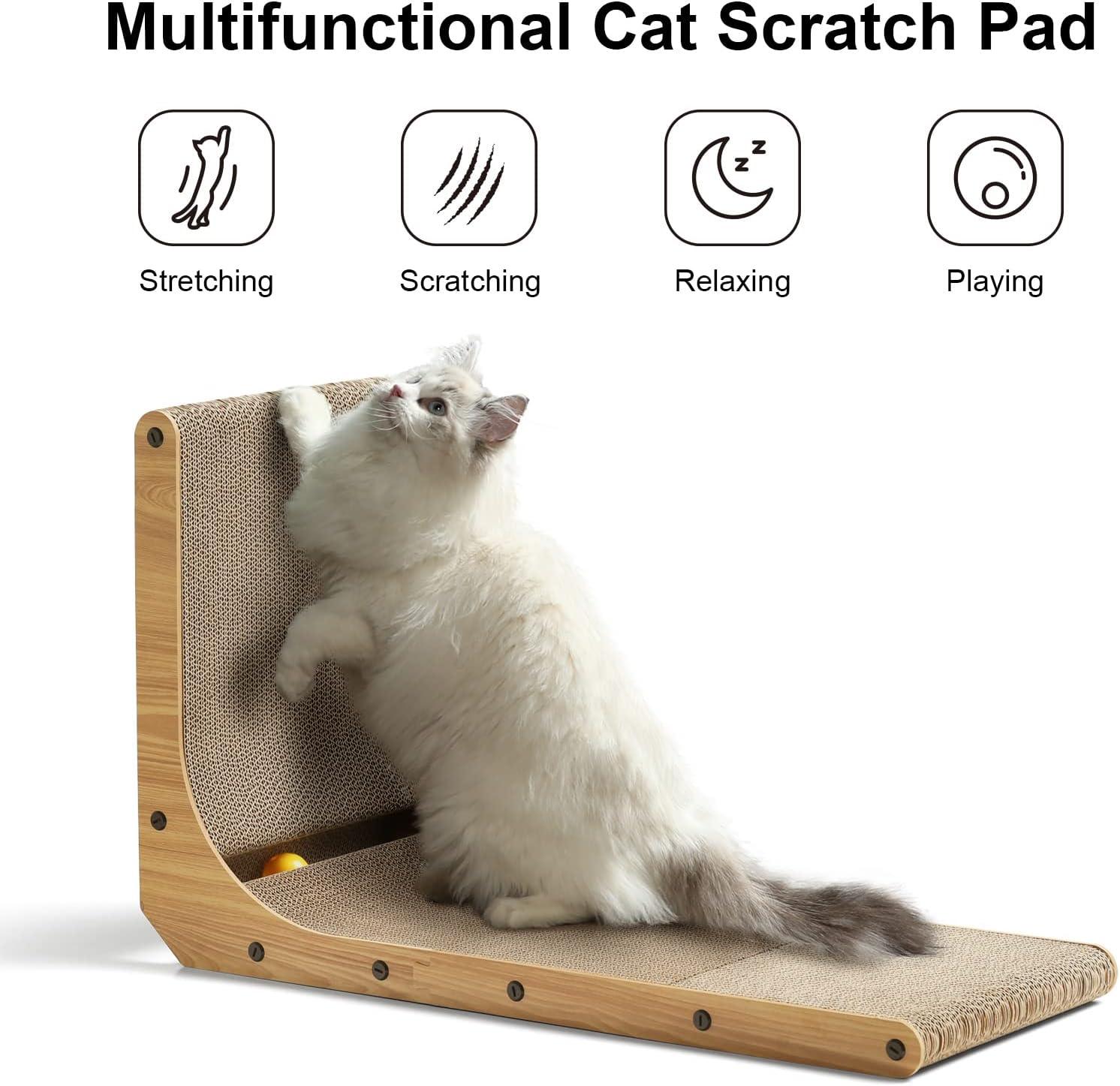 fluffy-white-cat-using-multifunctional-scratch-pad-for-stretching-scratching-relaxing-and-playing