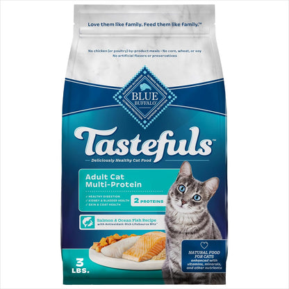 Blue Buffalo Tastefuls Adult Cat Dry Food, Multi-Protein Chicken & Turkey Recipe, 15-Lb. Bag11
