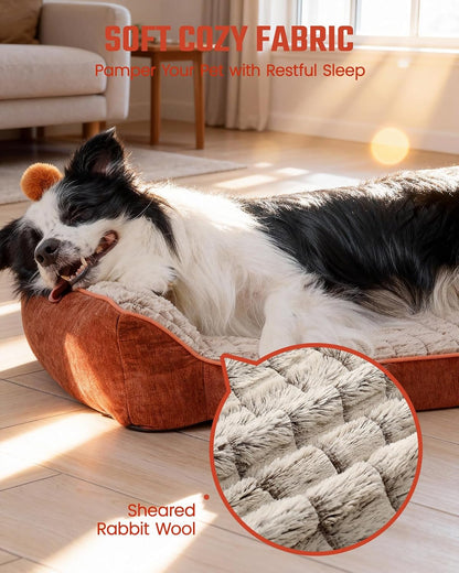 Orthopedic Dog Couch for Medium & Large Dogs, Waterproof Sofa Beds (43''×32''×8'')5