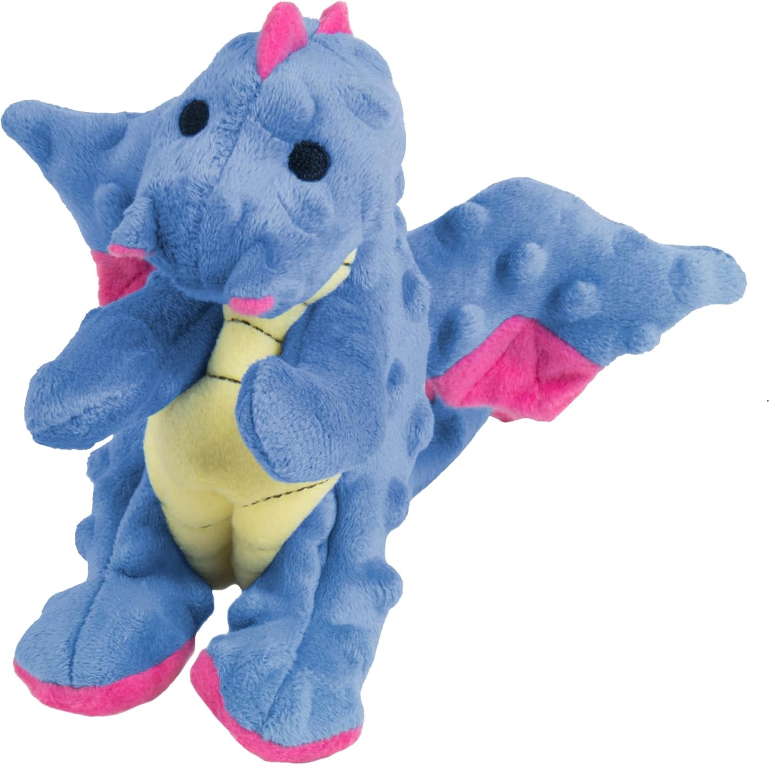 godog-bubble-plush-dragons-squeaky-dog-toy-chew-guard-technology-coral-large