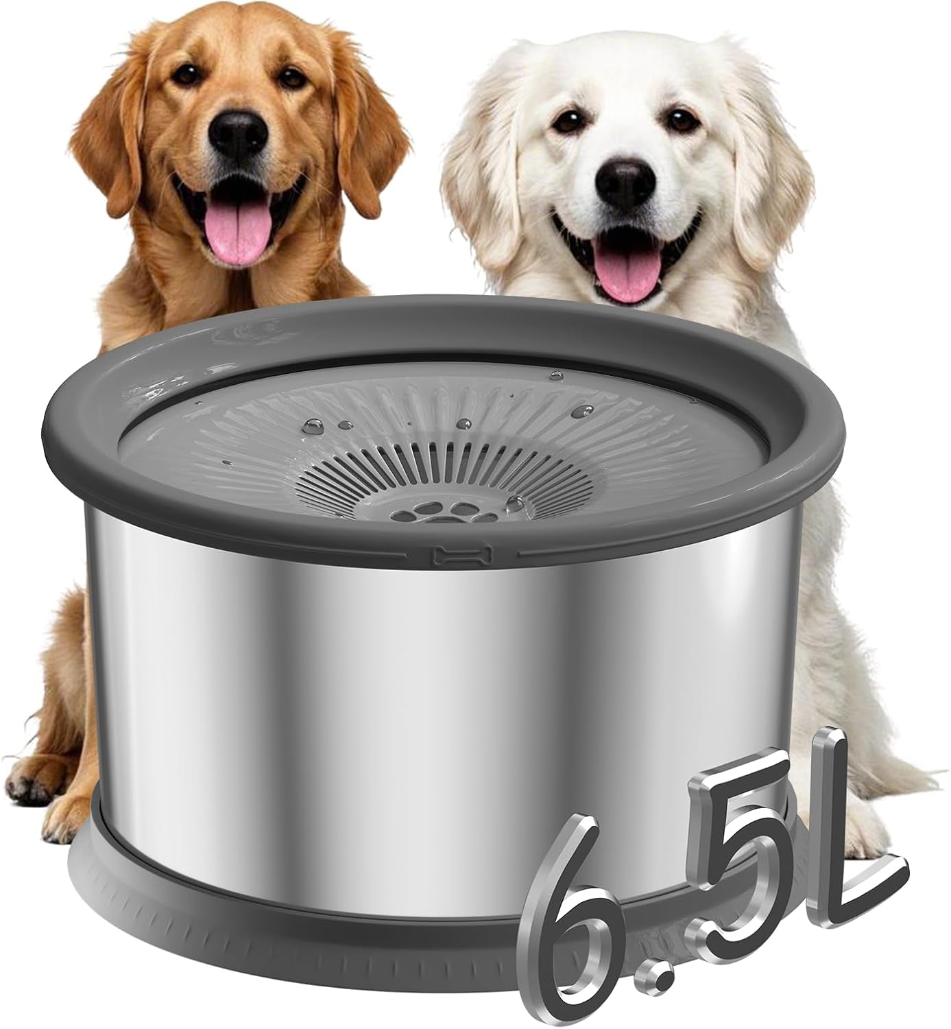 6-5l-dog-water-bowl-no-spill-1-6-gallon-stainless-steel-water-bowl-for-dogs-220oz-large-capacity-no-splash-slow-drinking-feeder-with-anti-slip-mat-for-messy-drinkers-6-5l-2-filters