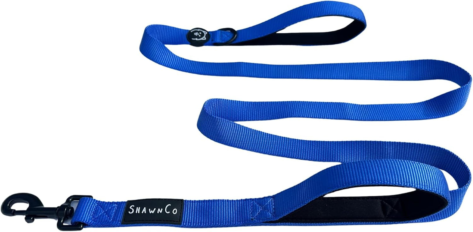 shawnco-dream-walk-dog-leash-premium-nylon-pet-leash-with-soft-neoprene-handle-for-small-medium-and-large-dogs-icy-lilac-m-l-6ft-w-2-handles