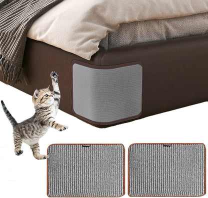 HAOZAIKEJI Cat Scratcher Mat, 2PCS Natural Sisal Cat Scratching Pad, Heavy Duty Couch Guard, Protecting Furniture, Easy Installation, Indoor, All Breed Sizes, Durable, Eco Friendly, Non Toxic15