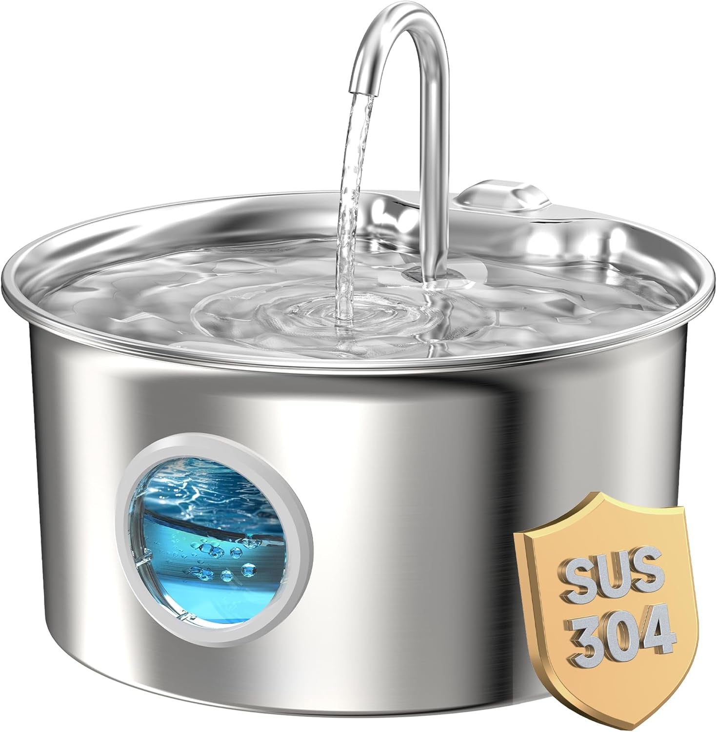 cat-water-fountain-stainless-steel-cat-fountain-for-drinking-88oz-2-6l-pet-water-fountain-for-cats-indoor-quiet-cats-water-bowl-dispenser-pets-feeding-watering-supplies-for-small-animals