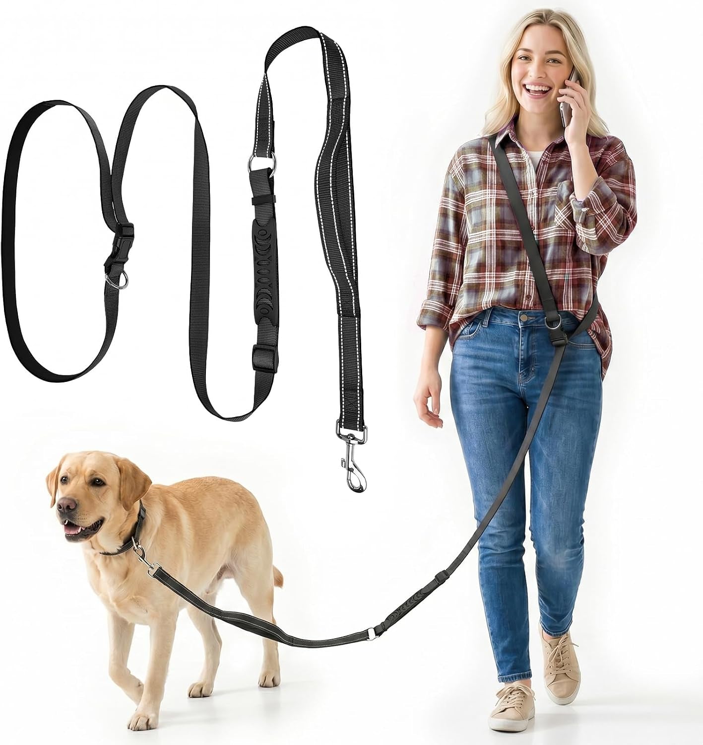 xiaz-hands-free-dog-leash-versatile-crossbody-dog-leash-5-9-7-9-ft-waist-belt-with-double-handles-for-small-medium-and-large-dogs-walking-running-and-jogging-red