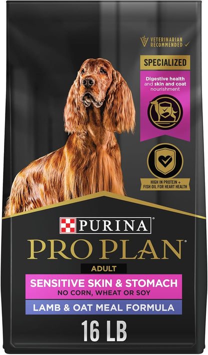 Purina Pro Plan Sensitive Skin and Sensitive Stomach Dog Food Lamb and Oat Meal Formula - 24 Lb. Bag12