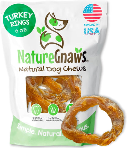 Nature Gnaws USA Turkey Tendons for Dogs (4Oz) - Delicious Grain Free Reward Snack for Small, Medium & Large Breeds - Premium Natural Dog Chew Treats9