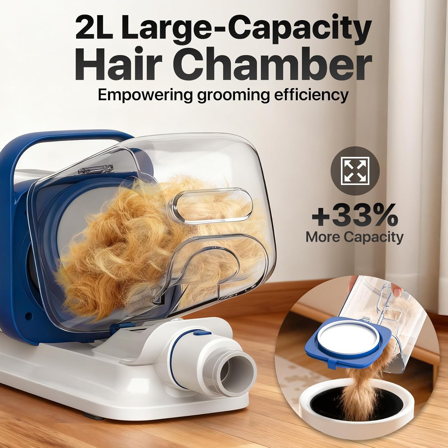 buenkee-dog-grooming-vacuum-kit-15000pa-clipper-shedding-brush-2l-white-brush-trim-and-deshed-at-home-with-less-flying-fur-mess-control-suction-and-fewer-emptying-breaks-during-longer-sessions
