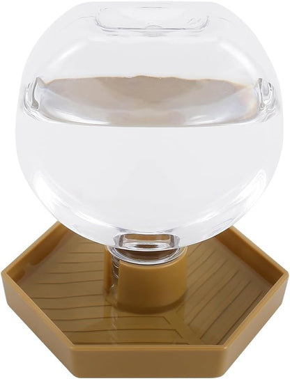 Reptile Water Feeder,Gecko Bearded Dragon Automatic Water Dispenser 12 Oz Amphibians Waterer Dish Terrarium Bowls for Lizards Turtles Snake Frog,Round Shaped1