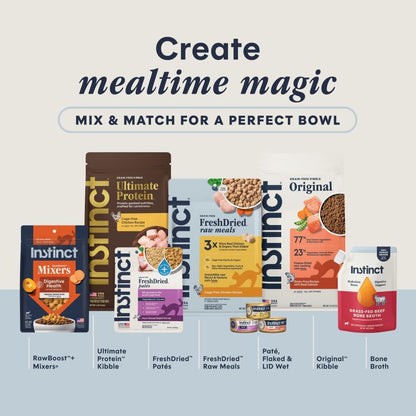 Instinct Freeze Dried Mixers, Cat Food Toppers, Digestive Health, 5.5 Oz | Freeze-Dried Raw Meal Topper or Treat, Functional Whole Foods, Fiber, and Probiotics for Gut Support9