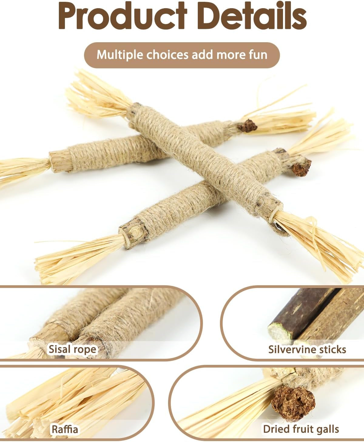 tocirelo-silvervine-sticks-for-cats-natural-cat-chew-toy-teeth-cleaning-6pack-matatabi-sticks-dental-care-kitten-treat-catnip-cat-teething-toys-catmint-silver-vine-sticks-for-bored-indoor-kitty