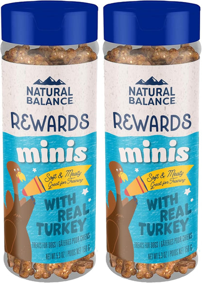 Natural Balance Limited Ingredient Mini-Rewards Salmon Grain-Free Dog Training Treats for Dogs | 5.3 Ounce Canister10