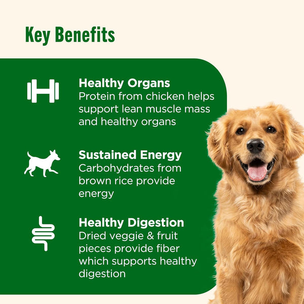 Nutrish Dish Chicken & Brown Rice Recipe with Veggie & Fruit Blend Dry Dog Food, 3.75 Lb. Bag (Rachael Ray)4
