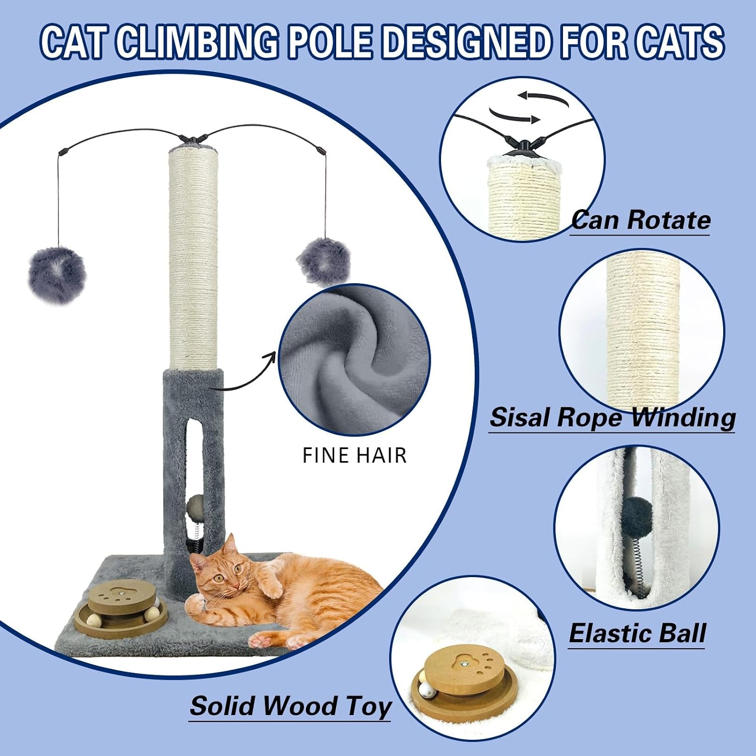 31-cat-scratching-post-kitten-toys-for-indoor-cats-interactive-scratcher-with-tracking-ball-sisal-scratch-rope-for-large-cats-sturdy-base-cat-scratch-post-gray-31-h