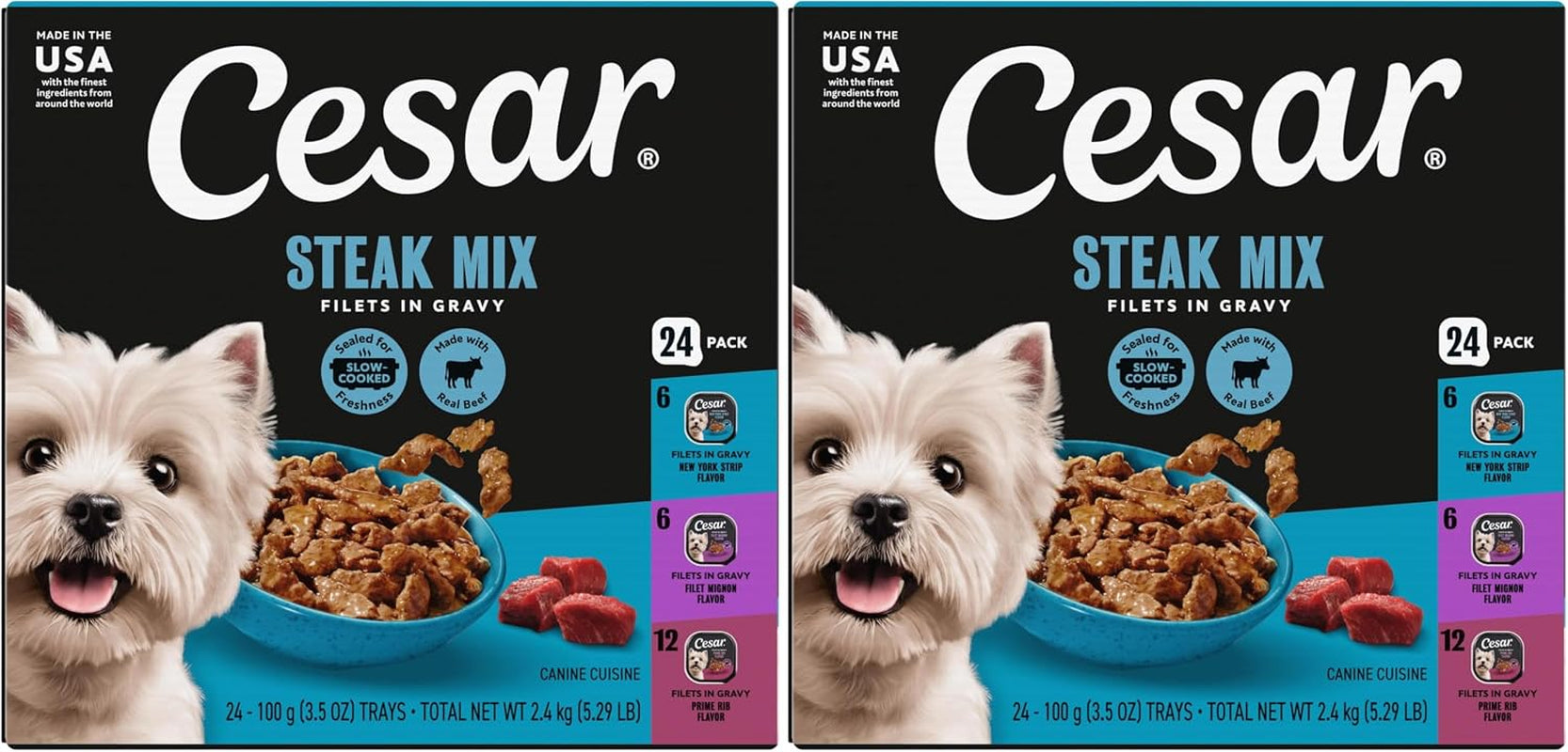 cesar-filets-in-gravy-wet-dog-food-steak-mix-variety-3-5-oz-24-count-filet-mignon-new-york-strip-prime-rib-real-meat-slow-cooked-no-fillers-added-sugar-artificial-flavors-easy-peel-trays