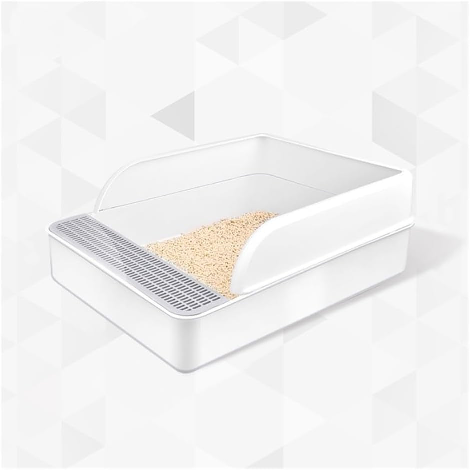 pet-supplies-large-open-cat-litter-box-with-high-sides-scoop-tool-free-assembly