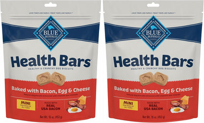 Blue Buffalo Mini Health Bars Apples & Yogurt Crunchy Dog Biscuits, Bite-Sized for Training, Oven-Baked with Real Apples & Natural Ingredients, Healthy Dog Treats, 16 Oz.14