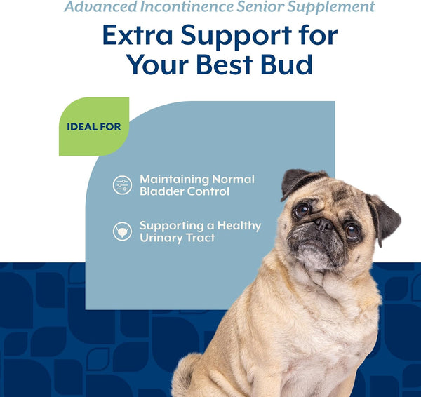 Naturvet Senior Advanced Incontinence Dog Supplement – Helps Support Dog’S Bladder Control, Normal Urination – Includes Synergistic Blend of Botanicals – 120 Ct. Soft Chews4