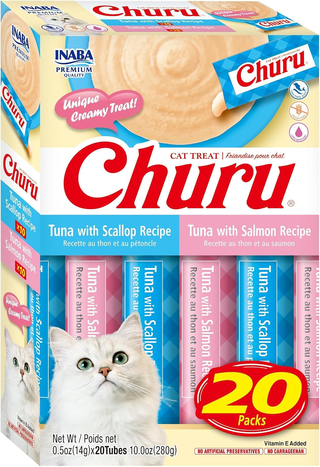 inaba-churu-cat-treats-lickable-squeezable-creamy-puree-cat-treat-with-vitamin-e-0-5-ounces-each-tube-20-tubes-tuna-chicken-variety