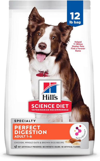 Hill'S Science Diet Adult 1-6 Perfect Digestion Dry Dog Food | #1 Veterinarian Recommended, Salmon, Whole Oats, & Brown Rice, 22 Lb. Bag16