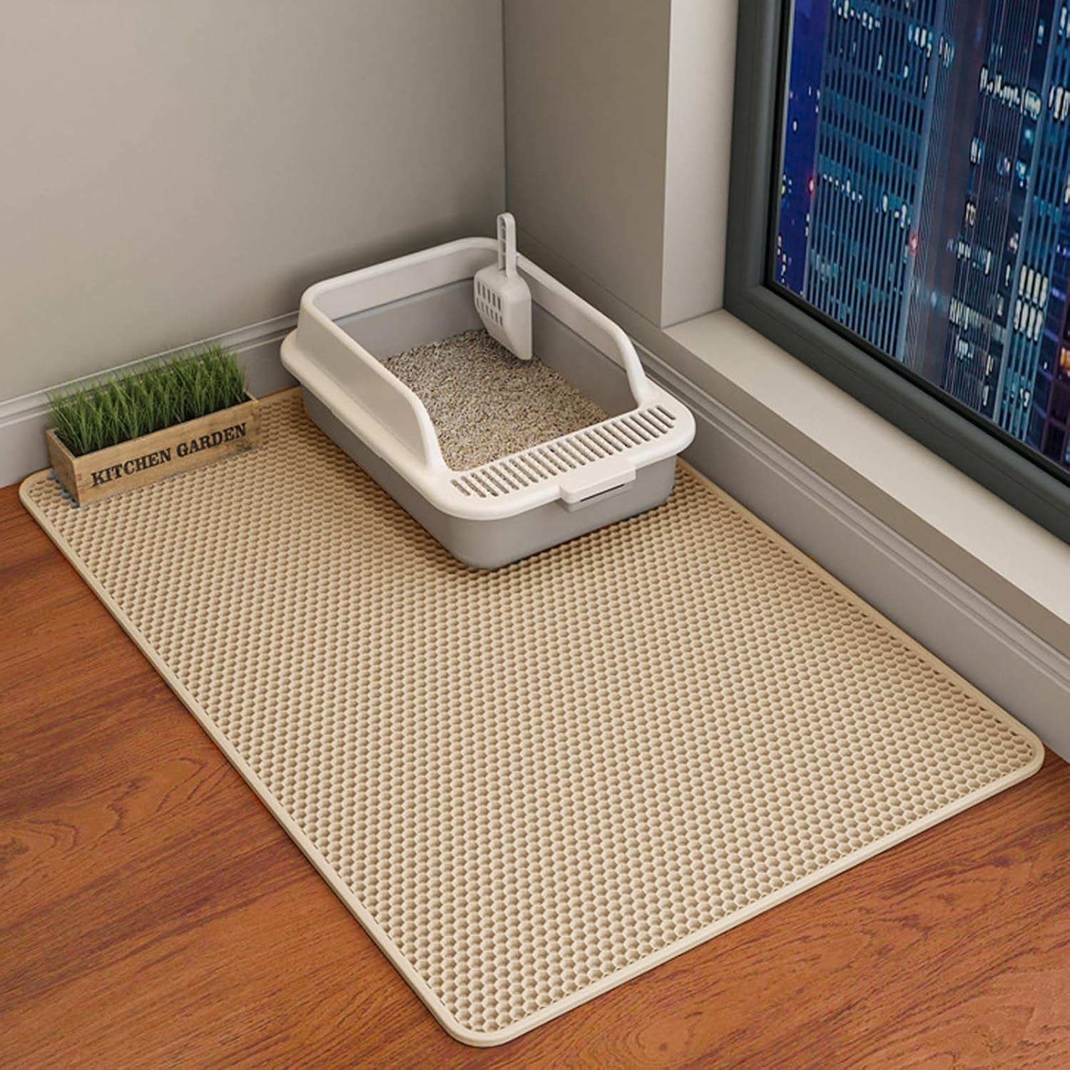 hcy-wld-cat-litter-mat-45x26-35x24-30x22-24x18-inch-double-layer-cat-litter-box-mat-eva-non-slip-waterproof-urine-proof-cat-litter-catcher-mat-easy-clean-scatter-control-35x24-inch-khaki