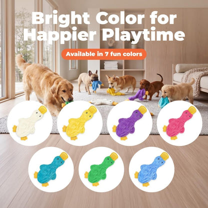 Best Pet Supplies Interactive Squeaky Dog Chew Toy, Ideal Dog Toys for Chewers, Small, Medium & Large Dogs, and Fetch Lovers - Crinkle Duck (Yellow), Large6