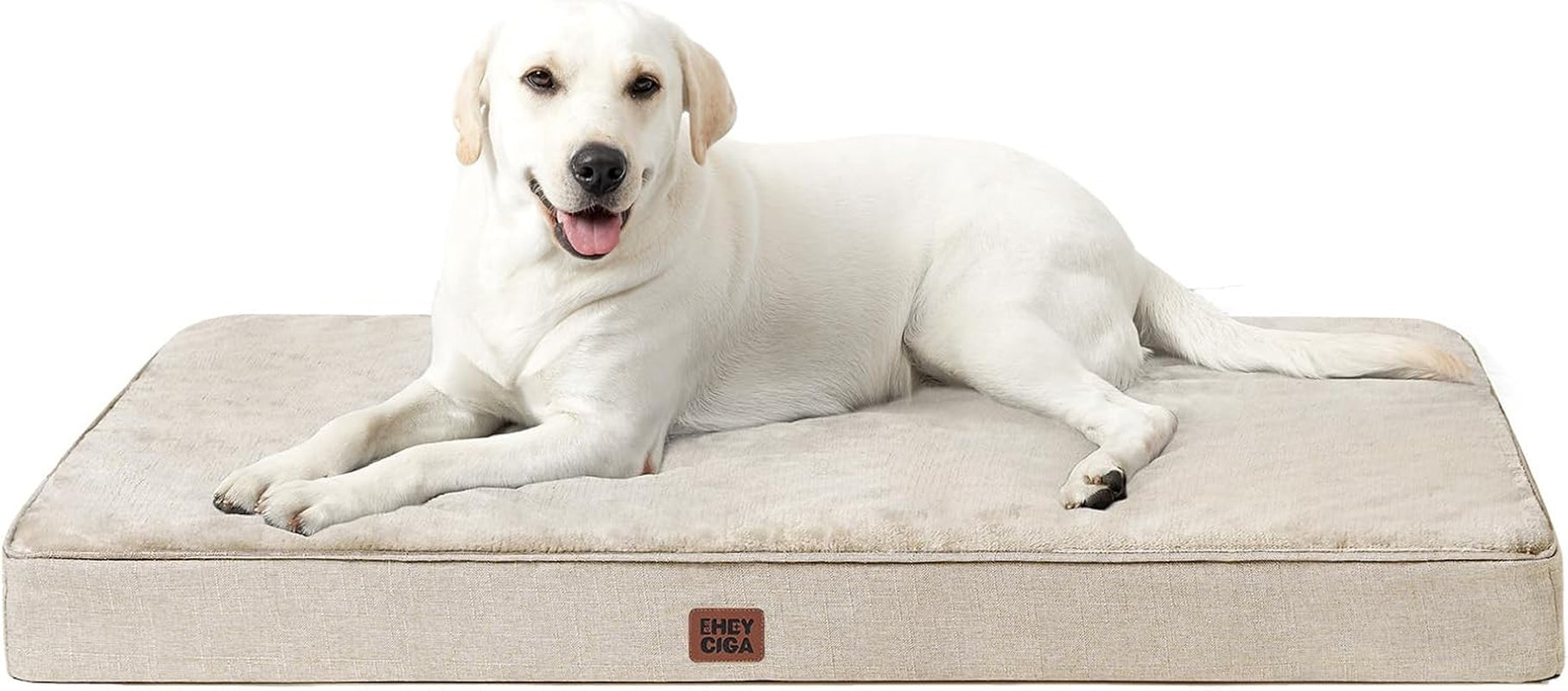 eheyciga-medium-memory-foam-dog-crate-bed-washable-30x20inch-grey-high-density-egg-crate-foam-waterproof-liner-removable-easy-clean-cover-non-slip-bottom-fits-crate-floor-and-sofa