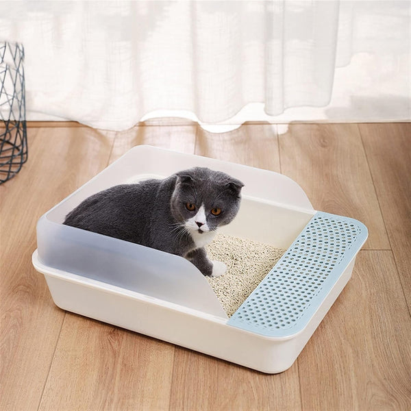 Dog Potty Training Toilet ﻿ Open Top Cat Litter Box Large Plastic Removable Easy Cleaning Litterbox Can Hold 8L, Suitable for 15KG(B)5